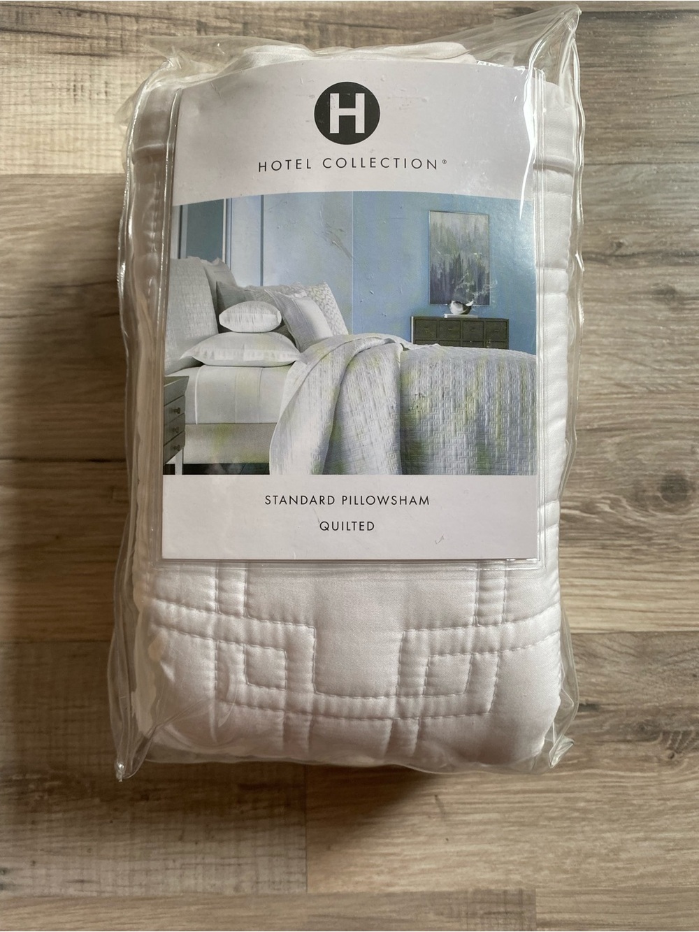Hotel Collection Quilted Standard Pillowsham - White
